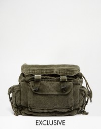 Окрашенный рюкзак Reclaimed Vintage - Зеленый