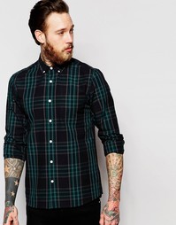 Клетчатая оксфордская рубашка классического кроя с длинными рукавами A Asos