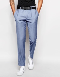 Голубые брюки узкого кроя Rudie - Синий