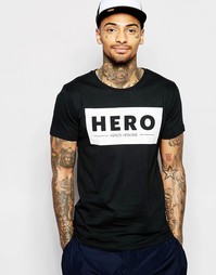 Футболка с большим логотипом Hero's Heroine - Черный