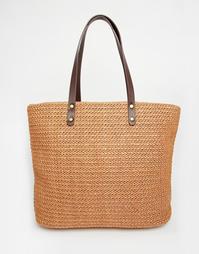 Соломенная пляжная сумка Vero Moda - Рыжий