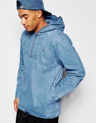 Джинсовая куртка через голову Stussy - Indigo - индиго