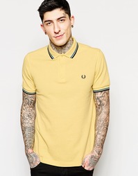 Футболка-поло кроя слим с контрастной отделкой Fred Perry