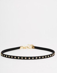 Ожерелье-чокер с заклепками ASOS - Черный