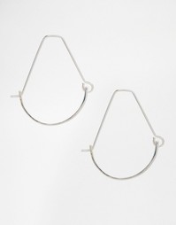 Серьги-кольца ASOS - Серебряный