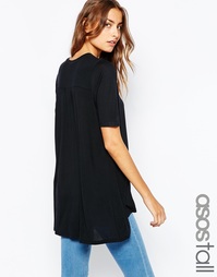 Асимметричный свободный топ ASOS TALL - Телесный