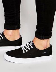 Черные парусиновые кеды Vans Brigata VZSLIPO - Черный