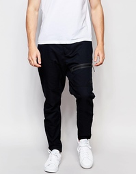 Черные тканые брюки Nike 727344-010 - Черный