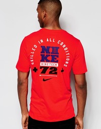 Красная футболка с принтом Nike 779743-696 - Красный