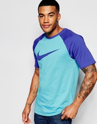 Синяя футболка с рукавами реглан Nike 779696-401 - Синий