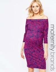Платье для беременных с широким вырезом Mamalicious Ritana Mama.Licious