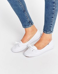 Белые кружевные кеды с люверсами Keds Teacup - Белый