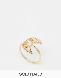 Позолоченное кольцо с луной Nylon - Золотой
