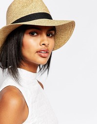 Соломенная шляпа Vero Moda - Черная лента