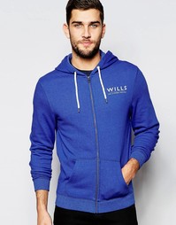 Худи на молнии Jack Wills Ederton Summer - Королевский синий