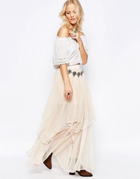 Юбка из тюля Free People Keep Me Tutu - Розовый