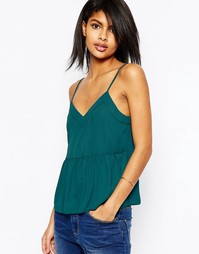 Майка с драпировкой ASOS - Сине-зеленый