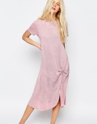 Повседневное платье-рубашка миди ASOS - Розовый