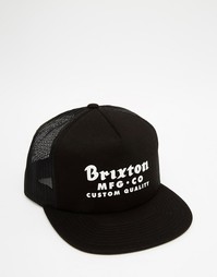 Бейсболка с сетчатыми вставками Brixton Sadler - Черный