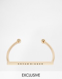 Браслет Monki Exclusive Dream Bigger - Золотой