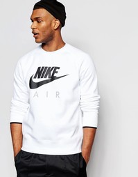 Свитшот с круглым вырезом Nike AW77 727385-100 - Белый