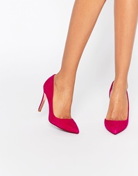 Замшевые туфли на каблуке Ted Baker Meshi - Темно-розовый замшевый