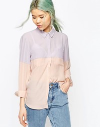 Блузка колор блок ASOS - Розовый
