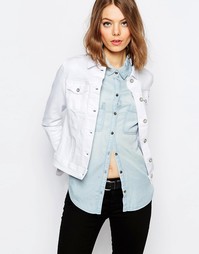 Приталенная джинсовая куртка Hilfiger Denim - Белый