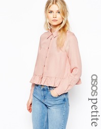 Рубашка в стиле casual с оборкой по подолу ASOS PETITE