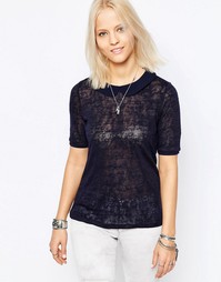 Футболка с воротником Питер Пен Only Alba - Night sky