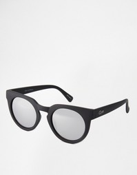 Круглые солнцезащитные очки с зеркальными стеклами Quay Australia Clas