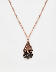 Ожерелье с подвеской из шлифованной меди в египетском стиле ASOS