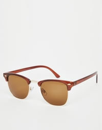Солнцезащитные очки в стиле ретро Vero Moda - Caramel café