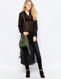 Only Karen Longline Shirt - Черный
