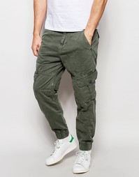 Суженные книзу брюки-карго с карманом True Religion - Светло-оливковый