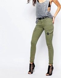 Зауженные брюки-карго G-Star - Зеленый