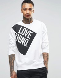 Свитшот с принтом Love Moschino - Белый