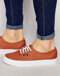 Оранжевые парусиновые кеды Vans Authentic V4MKIPN - Оранжевый