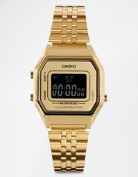 Электронные часы в золотом корпусе Casio LA680WEGA Mini - Золотой