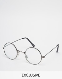 Круглые очки Reclaimed Vintage - Черный