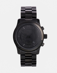Черные часы oversize с хронографом Michael Kors MK8157 - Черный