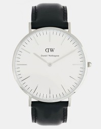 Часы с кожаным ремешком Daniel Wellington Sheffield - Черный