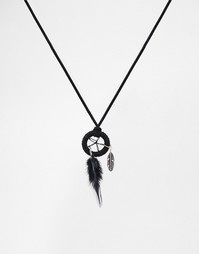 Ожерелье Icon Brand Dreamcatcher - Черный