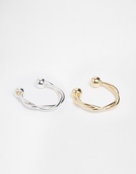 Набор из 2 витых каффов для носа ASOS - Мульти