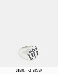 Серебряное кольцо с гербом ASOS - Серебряный