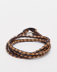 Браслет в несколько оборотов Paul Smith - Коричневый
