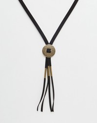 Ожерелье ограниченной серии с подвеской-диском в стиле вестерн Asos