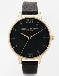 Черные часы с большим циферблатом Olivia Burton - Черный
