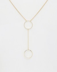 Ожерелье ограниченной серии с кольцами - Золотой Asos