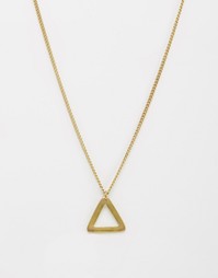 Ожерелье с подвеской-треугольником Made - Золотой